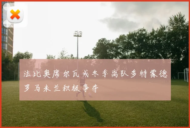 法比奥席尔瓦或冬季离队多特蒙德罗马米兰积极争夺