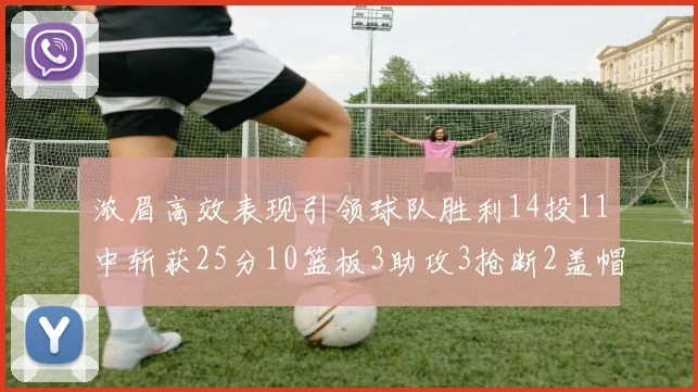 浓眉高效表现引领球队胜利14投11中斩获25分10篮板3助攻3抢断2盖帽